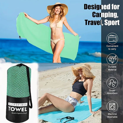 Outdoor Sports Microfiber Towel – Quick-Dry & Super Absorbent
