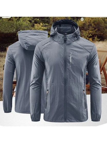 Men's UPF 50+ UV Protection Windbreaker Jacket – Quick Dry