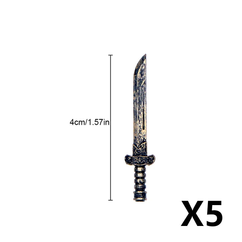 Medieval Military Building Blocks Parts – Castle Knights Weapons Accessories