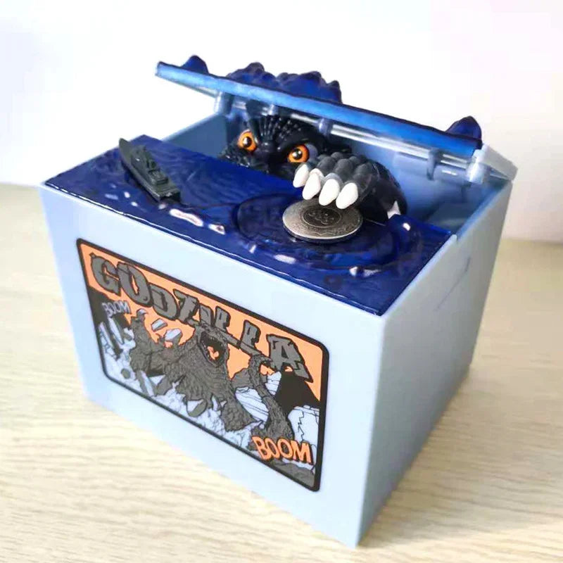 Godzilla Piggy Bank – Kids & Adults Coin Money Box