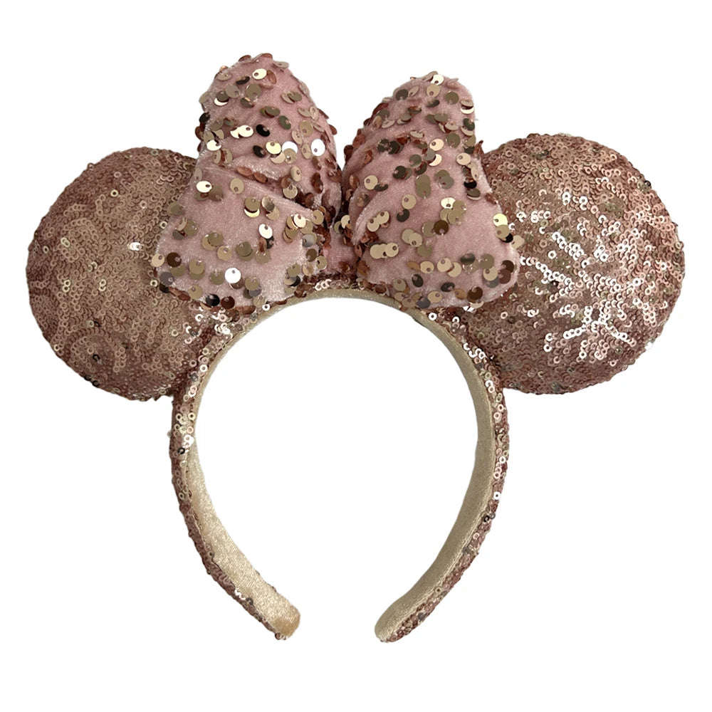 Mickey Minnie Mouse Ear Headband – Disney Sequin & Bow Styles for Adults & Kids