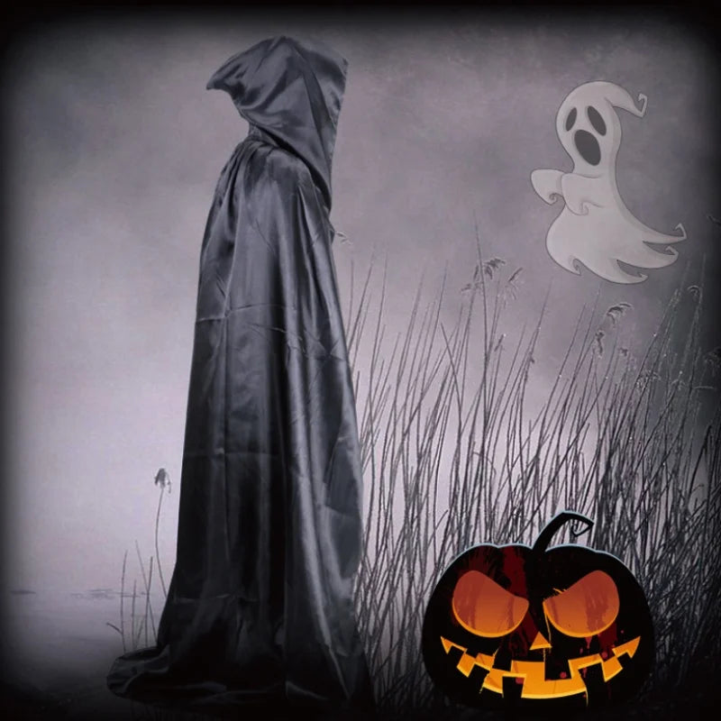 Halloween Hooded Cloak – Unisex Witch Cape Cosplay Costume