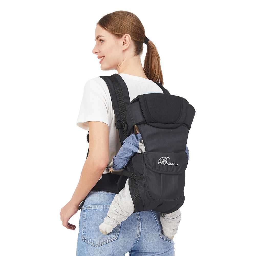 4-in-1 Ergonomic Baby Carrier Backpack