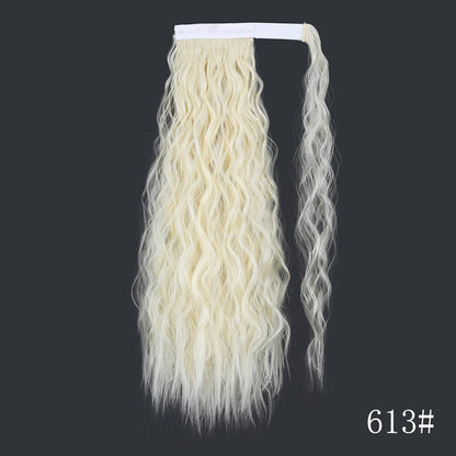 Wrap Around Ponytail Extension Synthetic Straight Hair 22-34 Inch