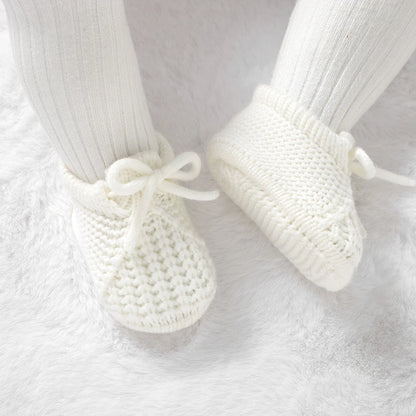 Baby Knit Booties – Soft Sole Anti-Slip First Walker Shoes 0-18M
