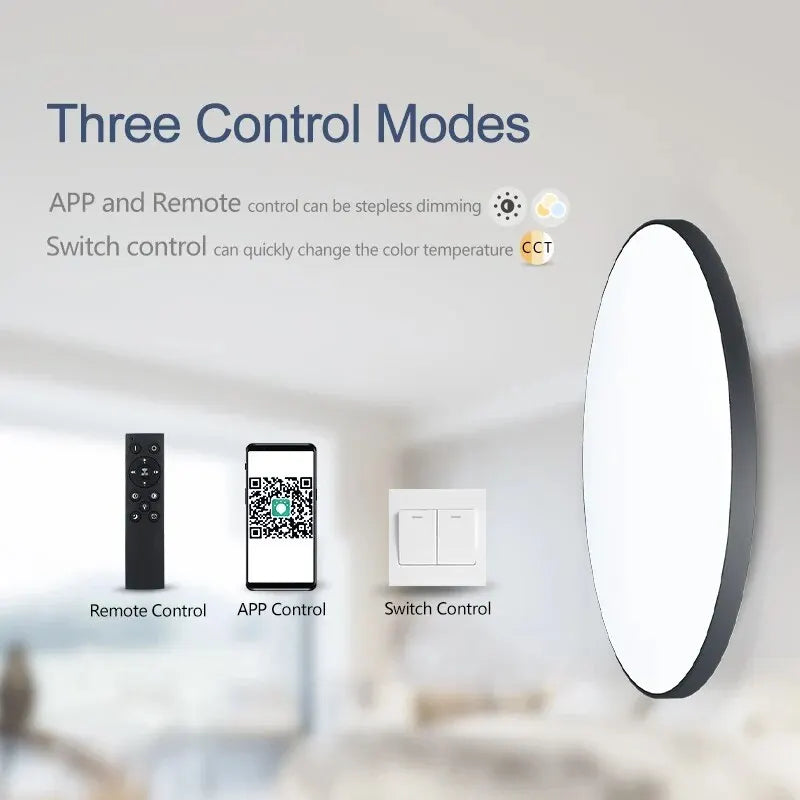 Smart LED Ceiling Light Dimmable | App & Remote Control