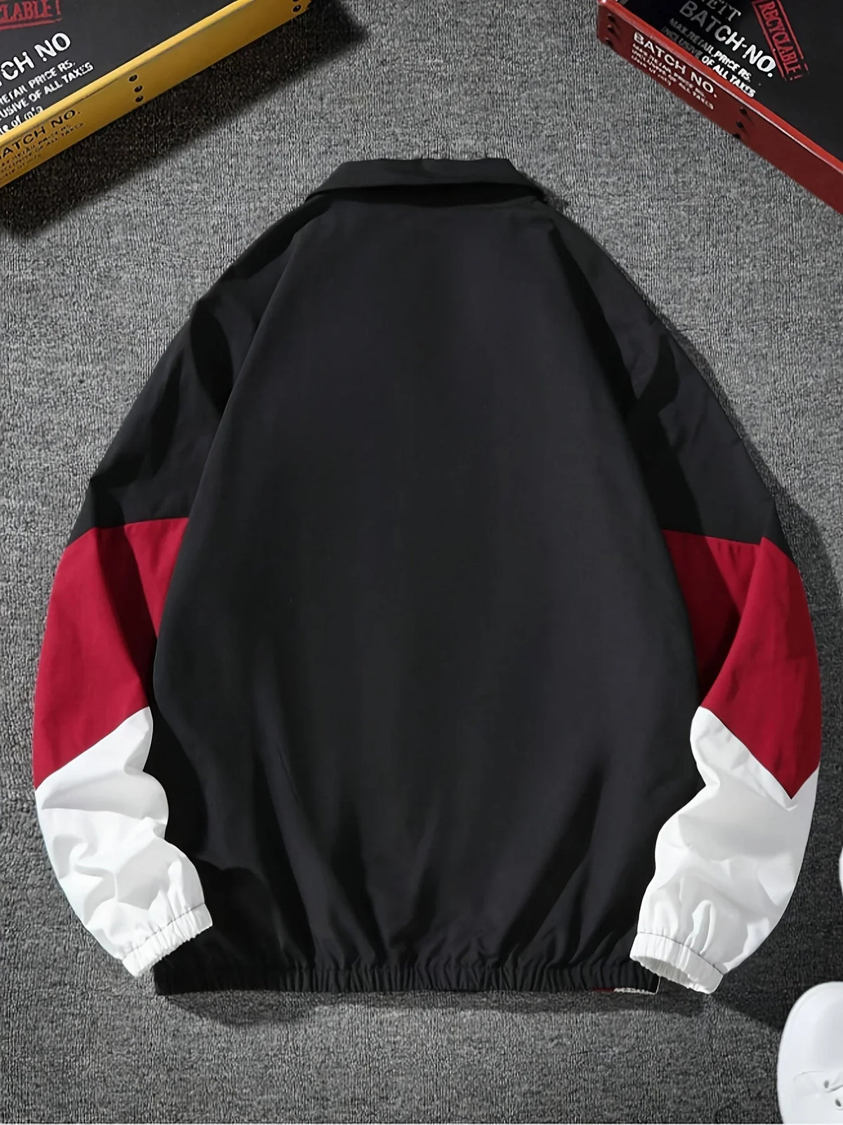 Men's Color-Block Lightweight Jacket – Casual Zip-Up Windbreaker