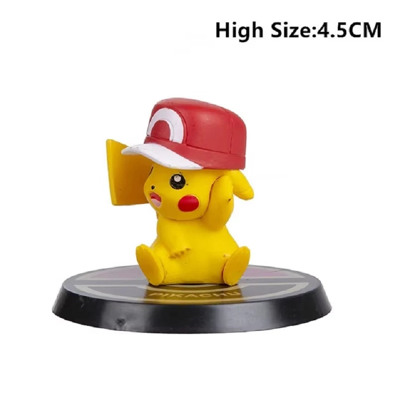 6 Piece Pokémon Pikachu Charizard Blastoise Figure Set