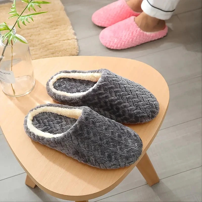 Fluffy Home Slippers – Unisex Soft Anti-Slip Indoor Slides