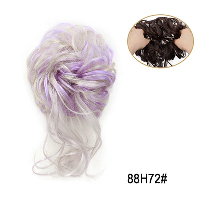Messy Bun Hairpiece Scrunchie – Synthetic Chignon Hair Extension