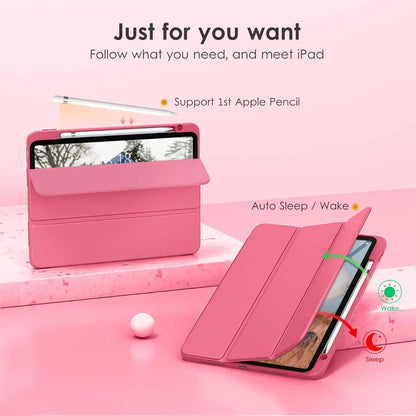 iPad Clear Back Case with Pencil Holder & Stand