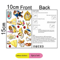Tattoo sticker 6pcs