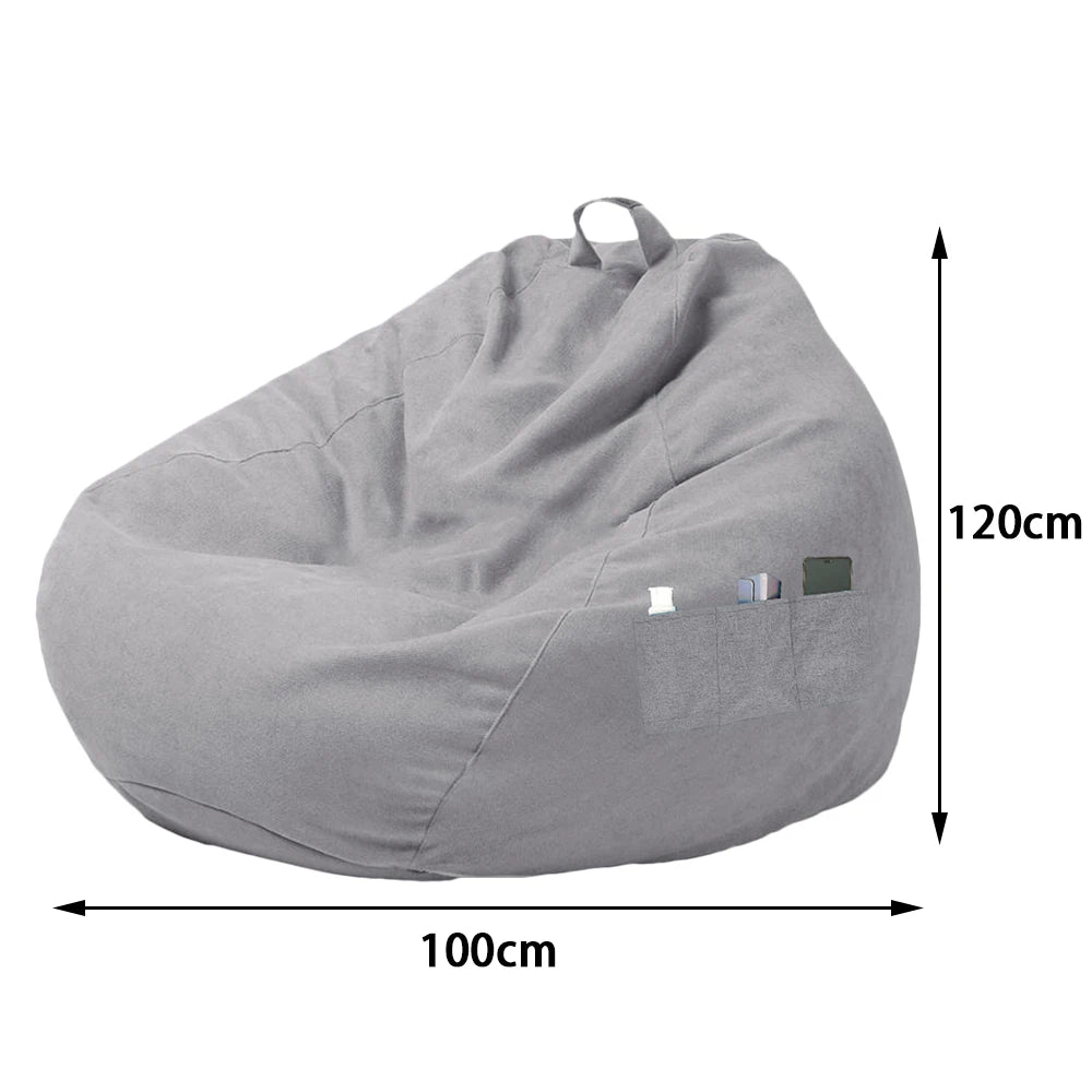 Soft Fluffy Bean Bag Chair Cover Without Filler
