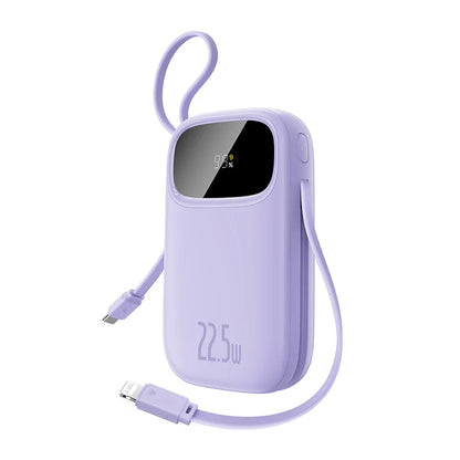 Baseus 22.5W Power Bank with Built-in USB-C & Lightning Cables 10000/20000mAh