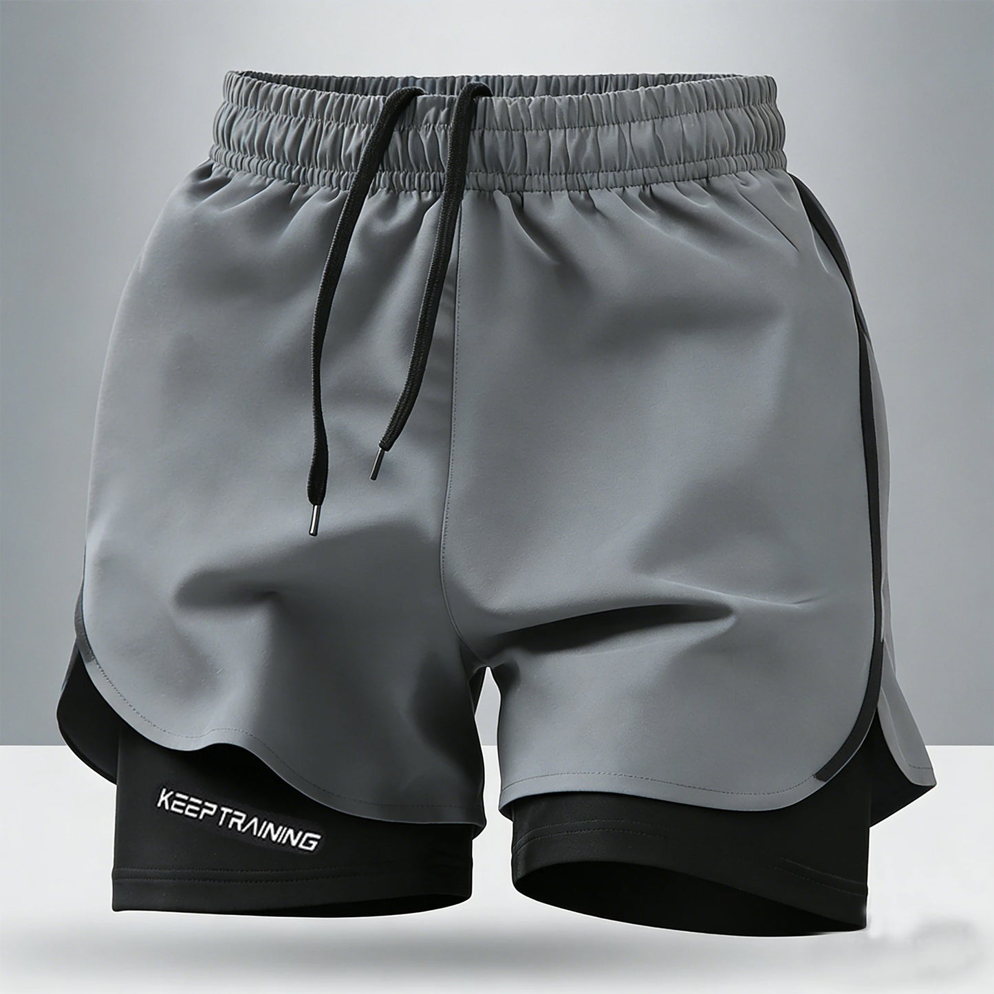 Men's 2-in-1 Running Shorts – Quick Dry Gym Shorts