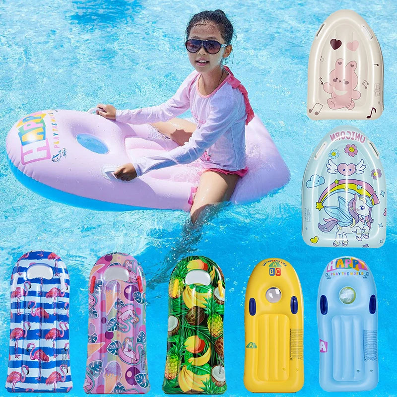 Inflatable Kids Pool Float Board with Handles