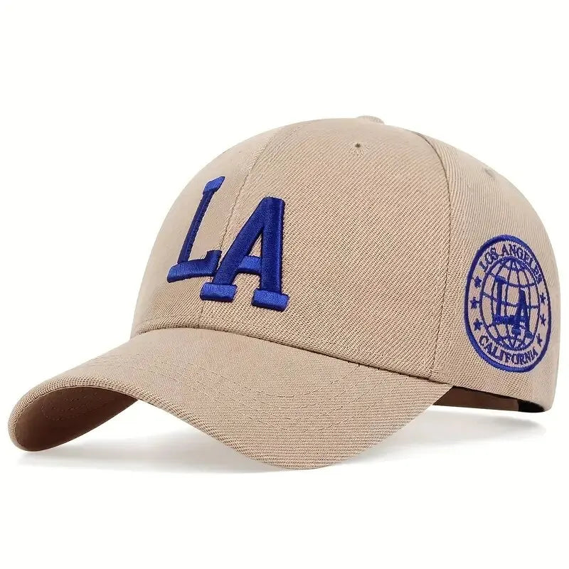 LA Embroidered Baseball Cap – Adjustable Snapback Unisex Hat