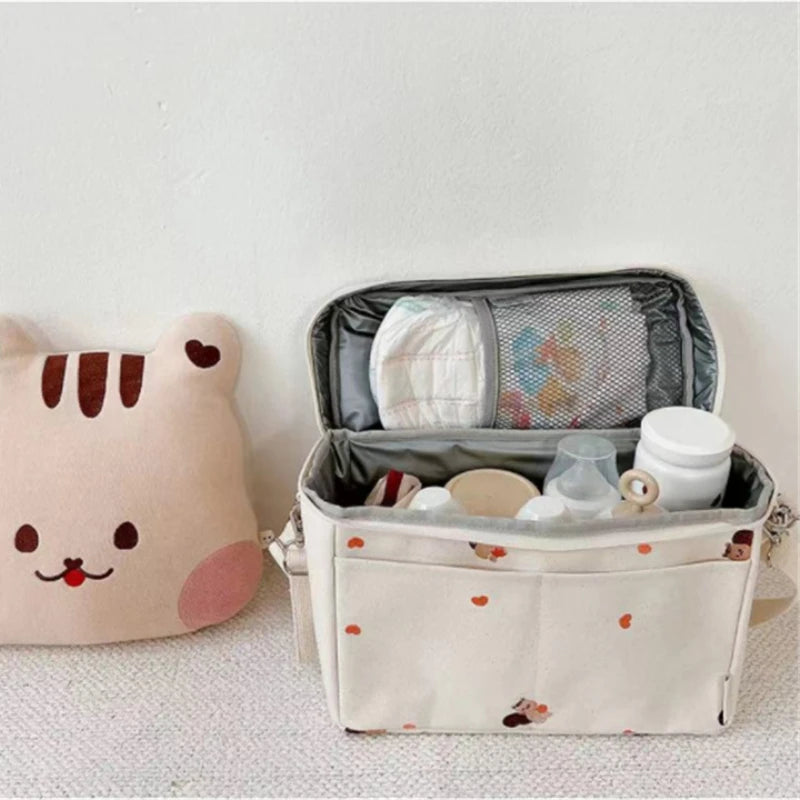 Baby Bottle Cooler Bag Insulated Thermal Mommy Stroller Organizer