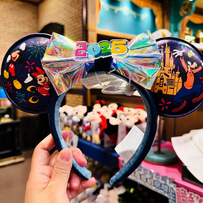 Disney Princess Minnie Ears Headband – Sequin Bow Hair Hoop