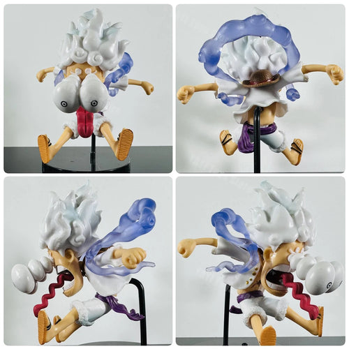 5 Piece One Piece Luffy Gear 5 Nika PVC Figure Set