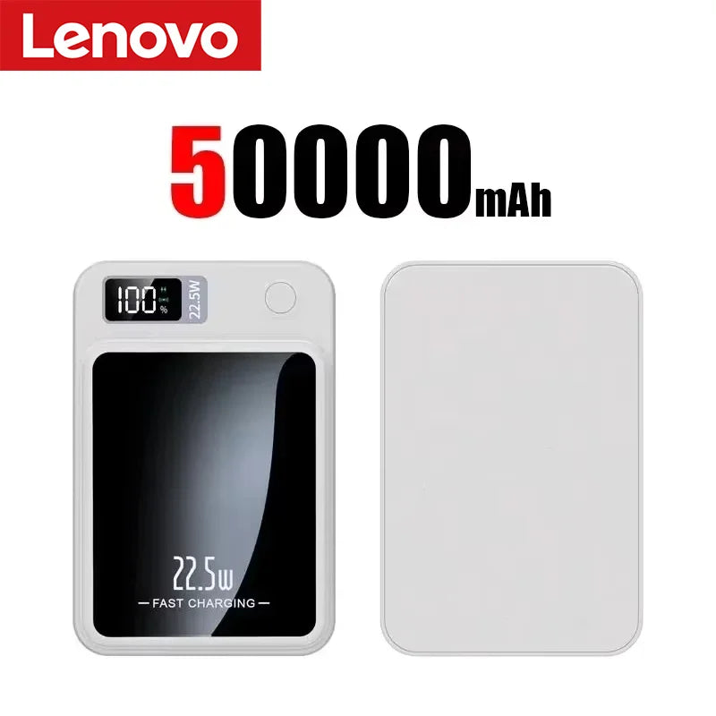Lenovo Magnetic Wireless Power Bank 22.5W Fast Charging 50000–200000mAh