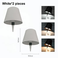 2pcs White
