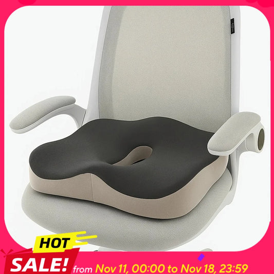3D Ergonomic Memory Foam Seat Cushion for Office Chair