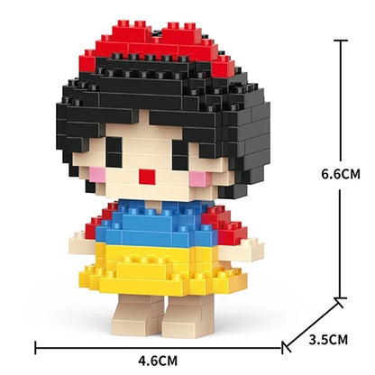 Disney Mini Building Blocks Figure – Mickey Minnie Princess Brick Toy