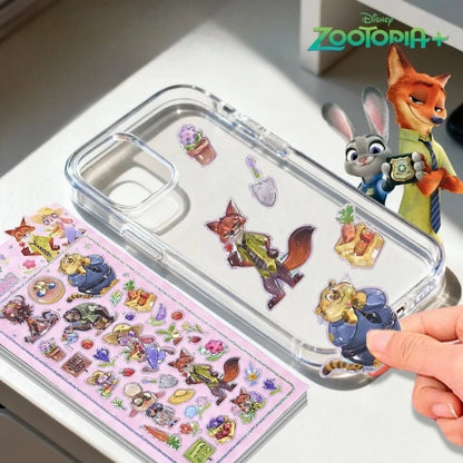 3D Crystal Relief Sticker Sheet – Cute Cartoon Disney Characters
