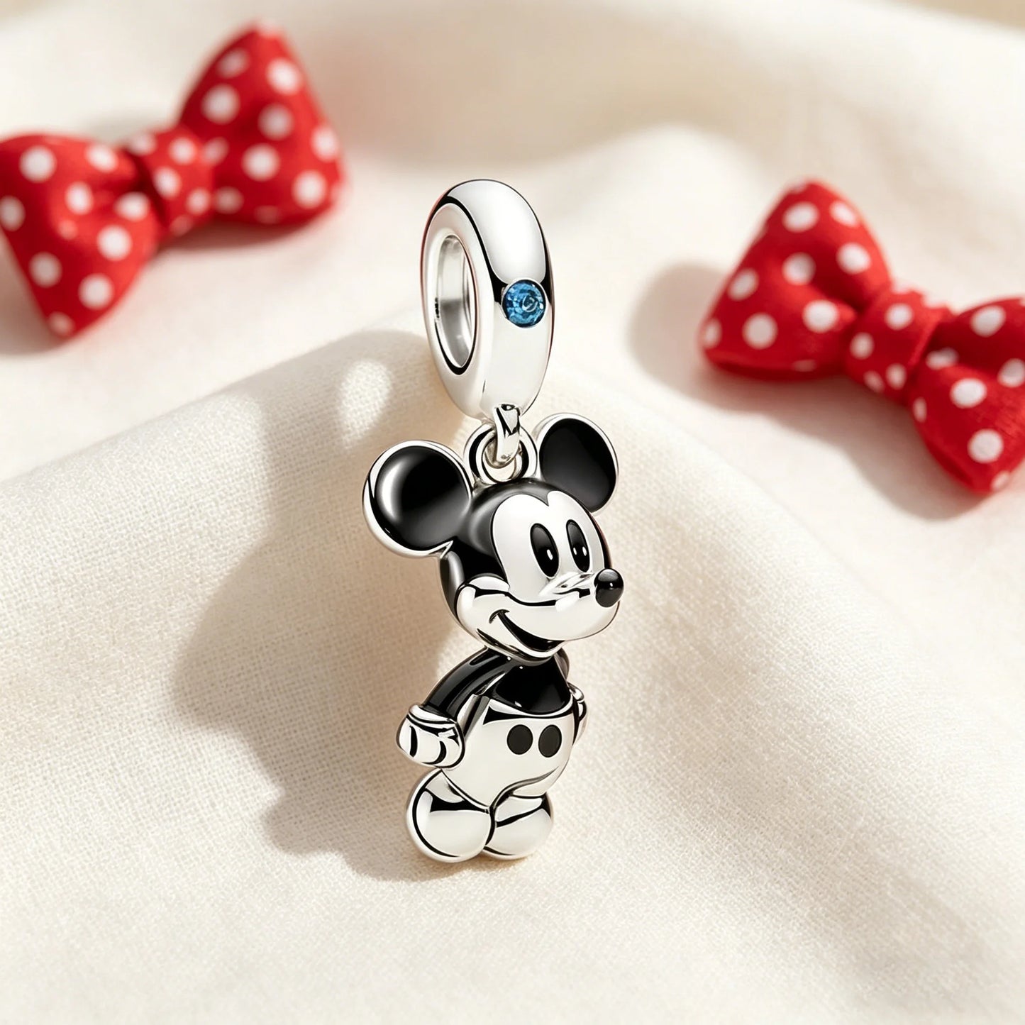 Disney Character Charm Bead – Fits Snake Chain Bracelet & Necklace