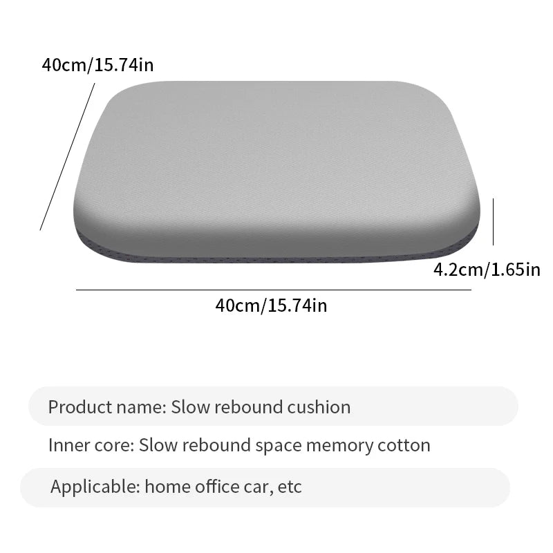 Memory Foam Seat Cushion – Ergonomic Support for Office & Students
