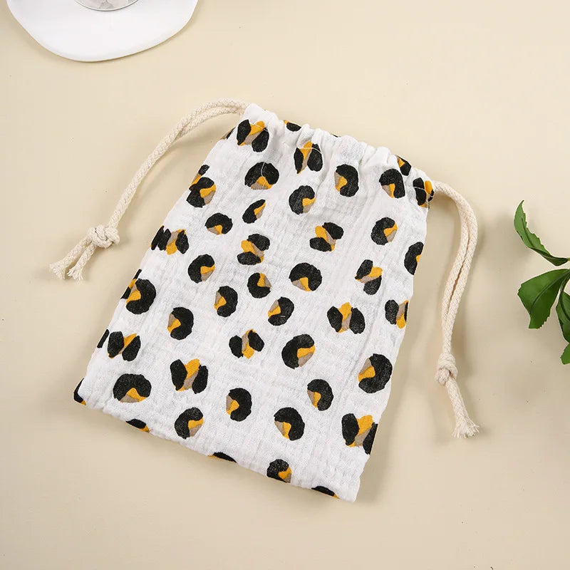 Cute Cartoon Print Drawstring Diaper Bag – Baby Storage Pouch