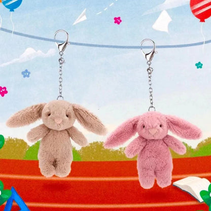 Cute Plush Rabbit Keychain Pompom Bag Charm