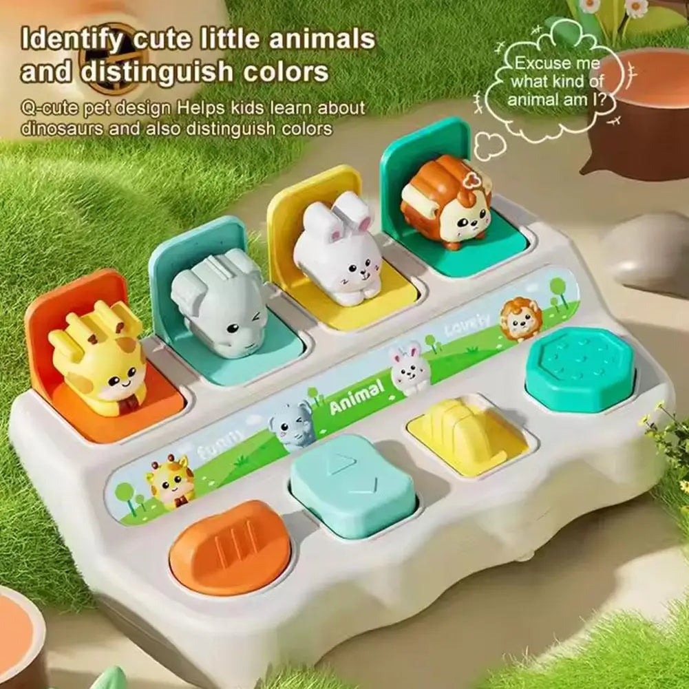 Montessori Pop-Up Animal Toy – Baby Learning Activity Box