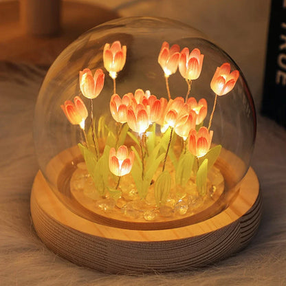 DIY Tulip Night Light Kit – Handmade LED Flower Lamp for Home Decor & Gifts