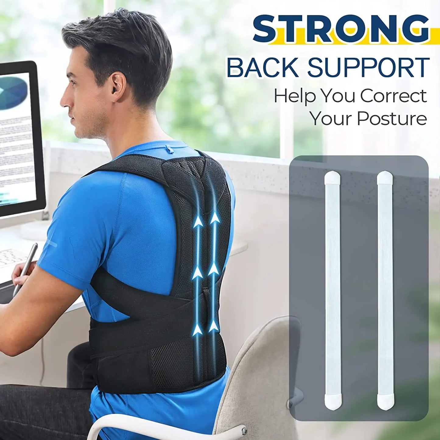 Posture Corrector Back Brace – Clavicle & Shoulder Support for Men & Women