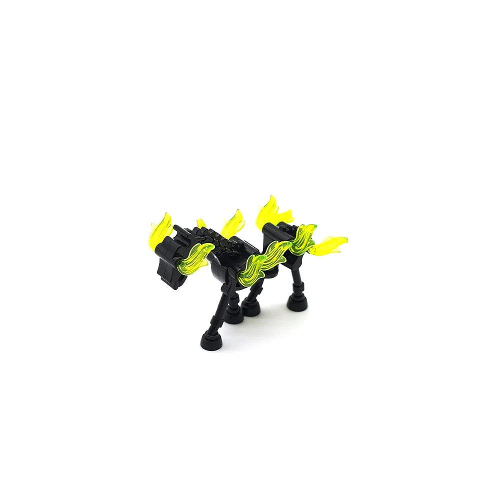 Halloween Skeleton Army Building Blocks Minifigures – Skeleton Horse MOC Figures