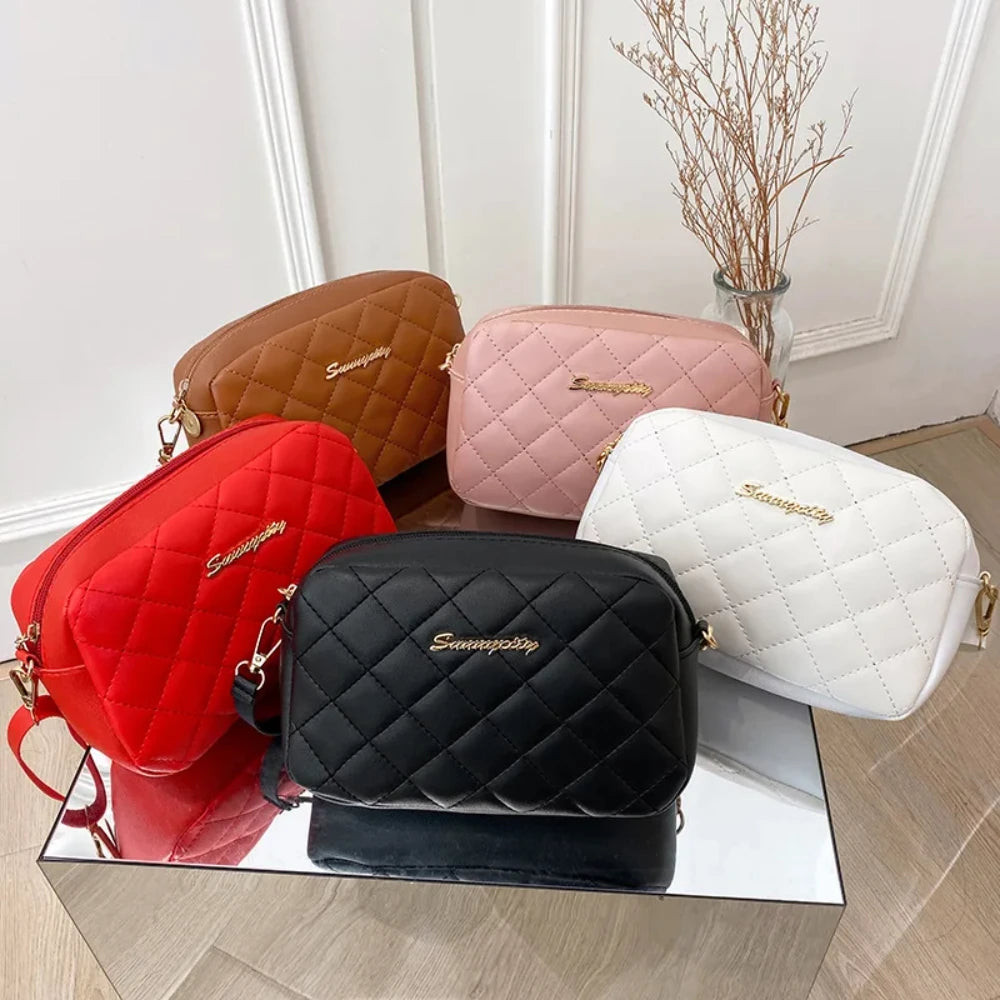 Quilted Crossbody Bag Women Small Leather Shoulder Bag