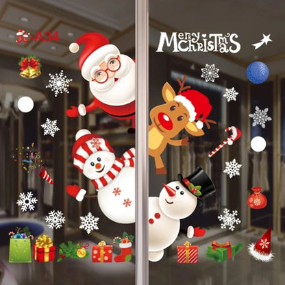 Christmas Wall & Window Sticker – PVC Holiday Decal for Home & Kids Room
