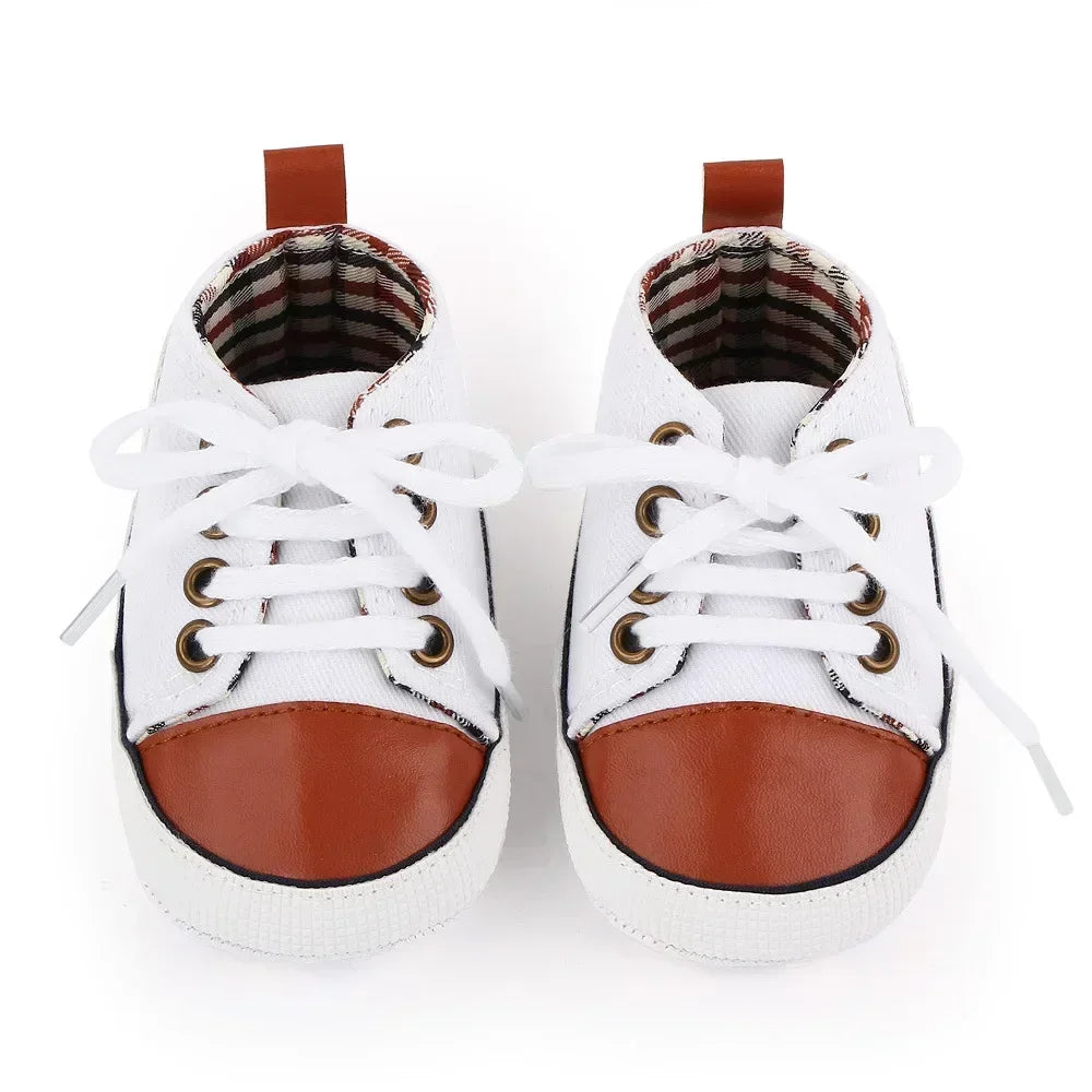 Baby Canvas Sneakers – Soft Sole First Walkers for Boys & Girls