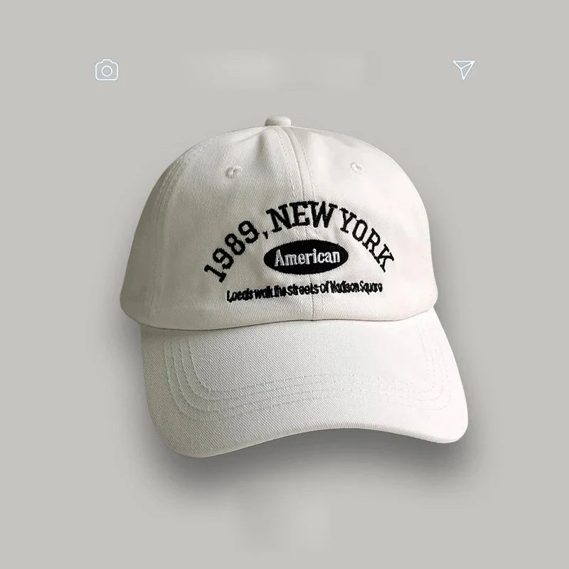 Baseball Cap – Unisex Retro Letter Embroidered Hat