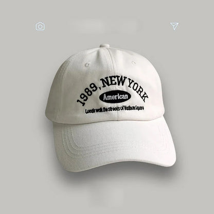 Baseball Cap – Unisex Retro Letter Embroidered Hat