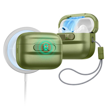ESR AirPods Pro Case – Heavy-Duty Drop Protection with Carabiner Clip