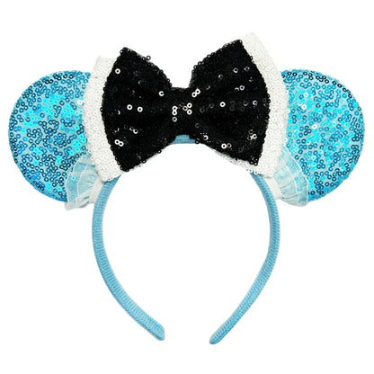 Disney Mouse Ear Headband Sequin Bow for Girls Adults Halloween Party