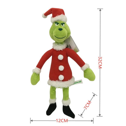 Grinch Plush Doll Christmas Stuffed Toy – 32cm Kawaii Gift