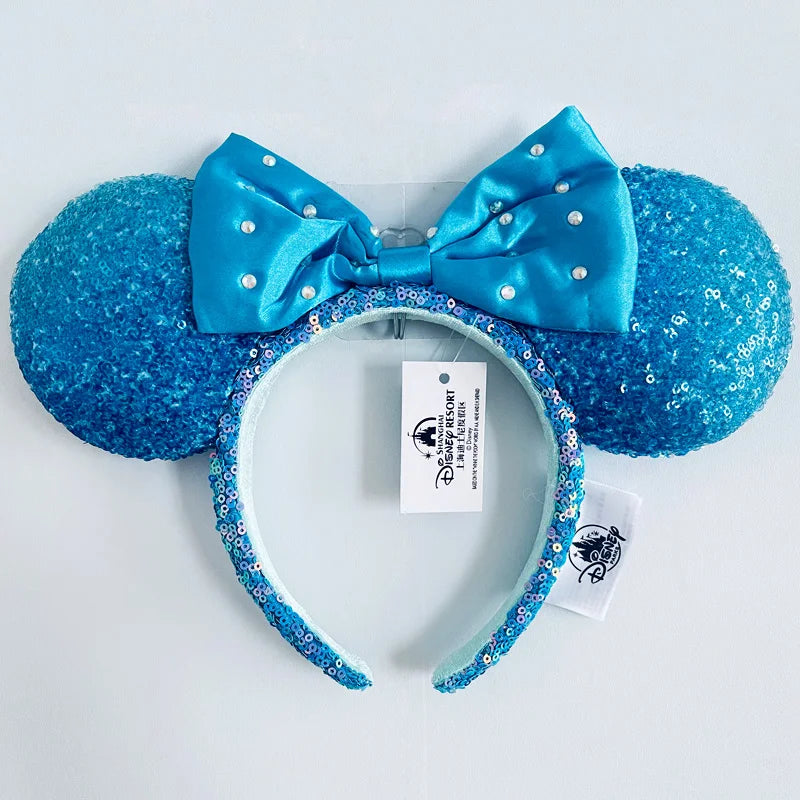 Disney Minnie Mouse Ears Headband – Plush Bow for Adults & Kids