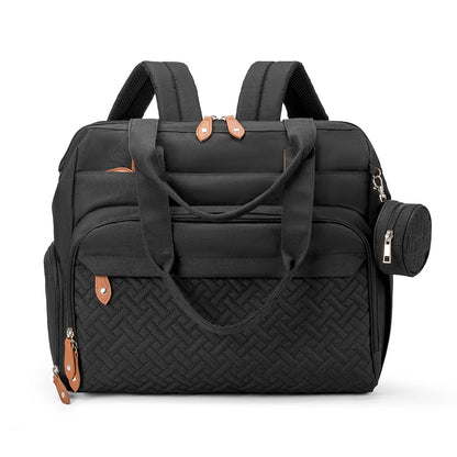 Large Diaper Bag Backpack – Maternity Nappy Bag with Pacifier Pouch