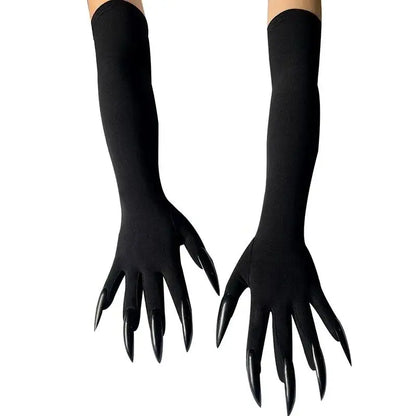 Halloween Long Claw Gloves – Scary Witch & Devil Costume Mittens