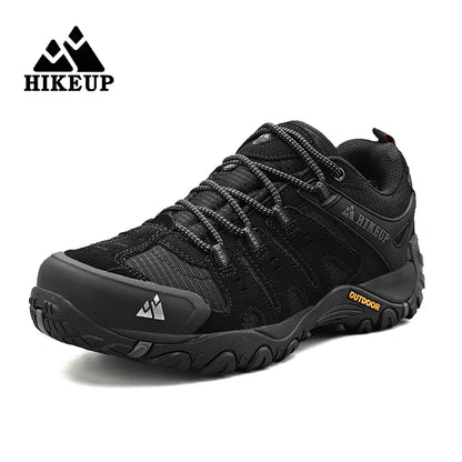 HIKEUP Men's Hiking Shoes – Suede Leather Outdoor Trekking Boots