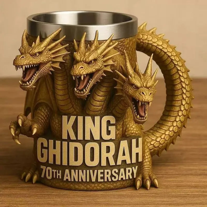 Godzilla 3D Mug – 70th Anniversary Collectible Water Cup